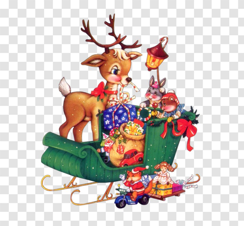 Reindeer Santa Claus Christmas Ornament Clip Art - Blog Transparent PNG