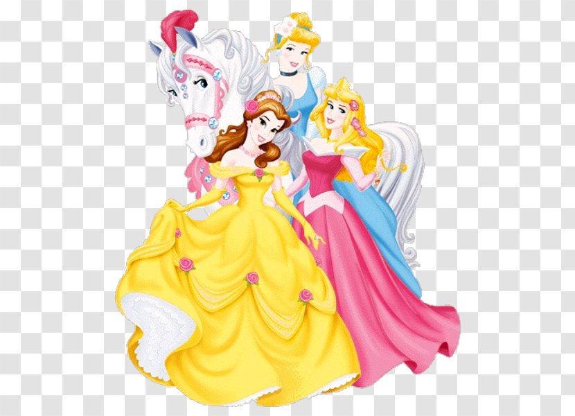 Princess Aurora Belle Ariel Cinderella Rapunzel - Silhouette - Disney Princesses Free Download Transparent PNG