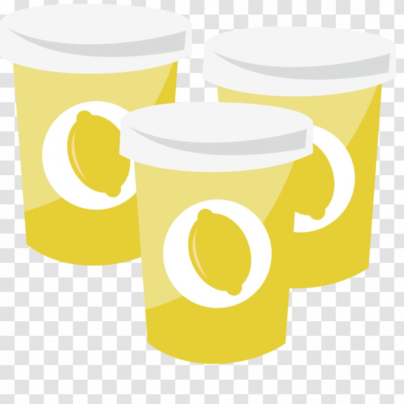 Ice Cream Juice Tea Orange Drink Coffee Cup - Serveware - Vector Lemon Transparent PNG