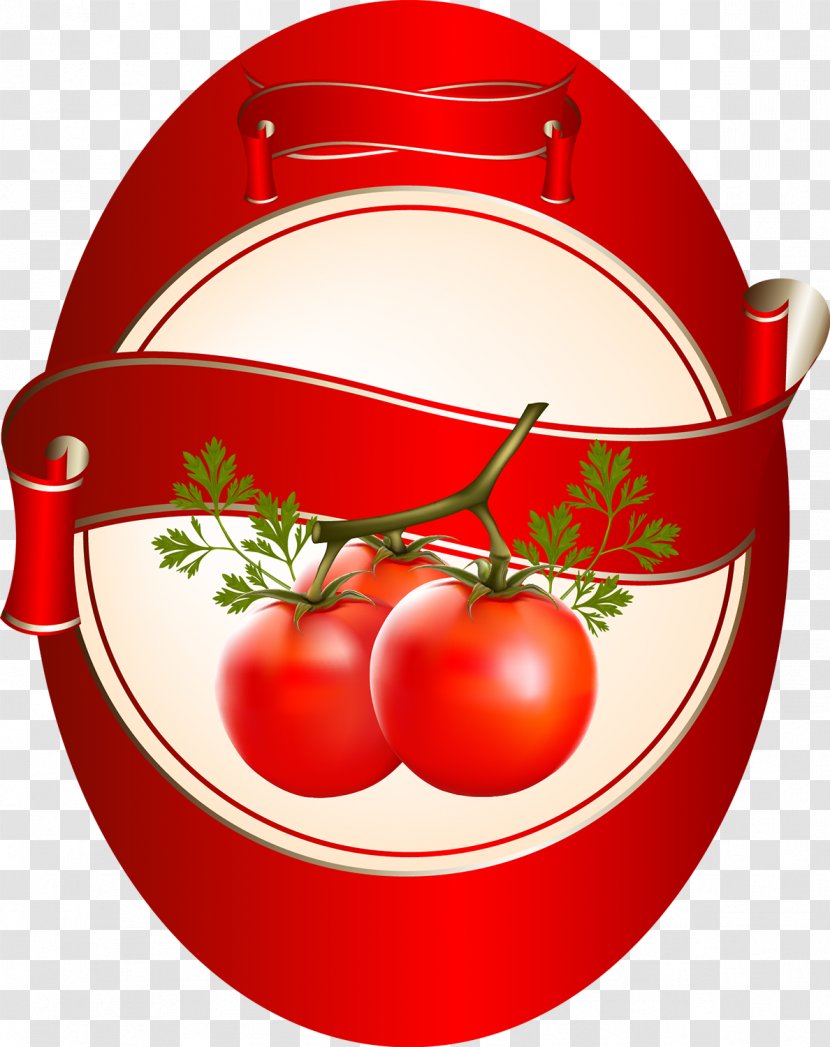 Vegetable Tomato Juice Food Label Transparent PNG