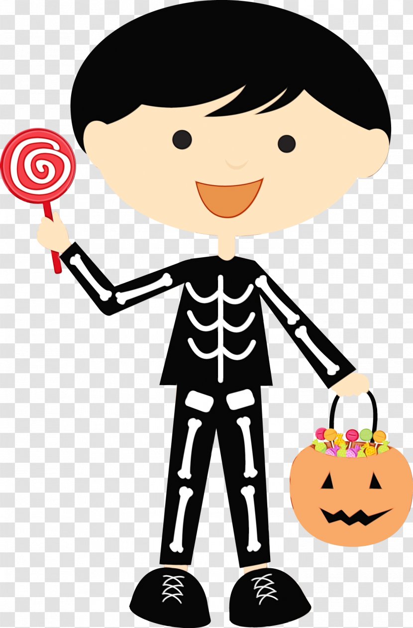 Halloween Cartoon Background - Drawing - Male Transparent PNG