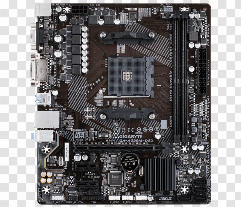 Socket AM4 Motherboard MicroATX PCI Express Gigabyte Technology - Msi A320m Gaming Pro - Microatx Transparent PNG