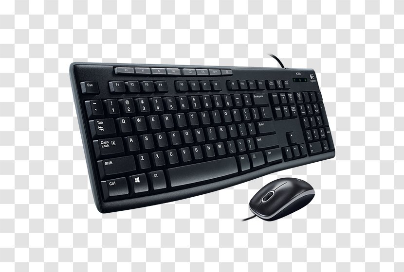 Computer Keyboard Mouse Laptop Logitech Hama Multimedia MK200 - Space Bar Transparent PNG
