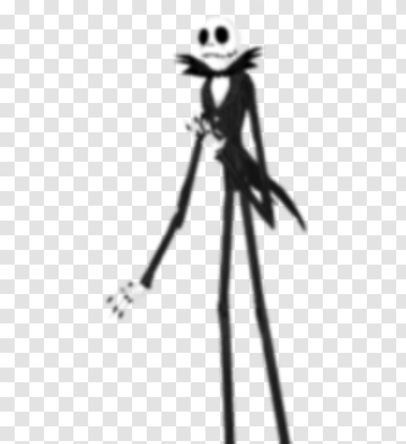 Jack Skellington Character Art - Nightmare Before Christmas - Black And White Transparent PNG