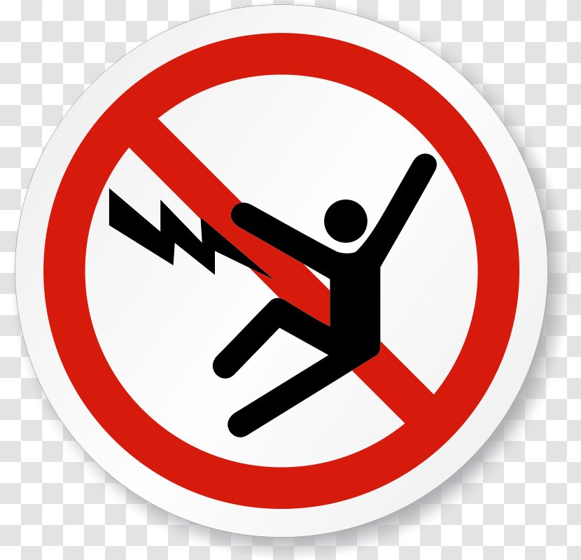 Sign Electrical Injury Symbol Electricity Clip Art - Prohibited Transparent PNG