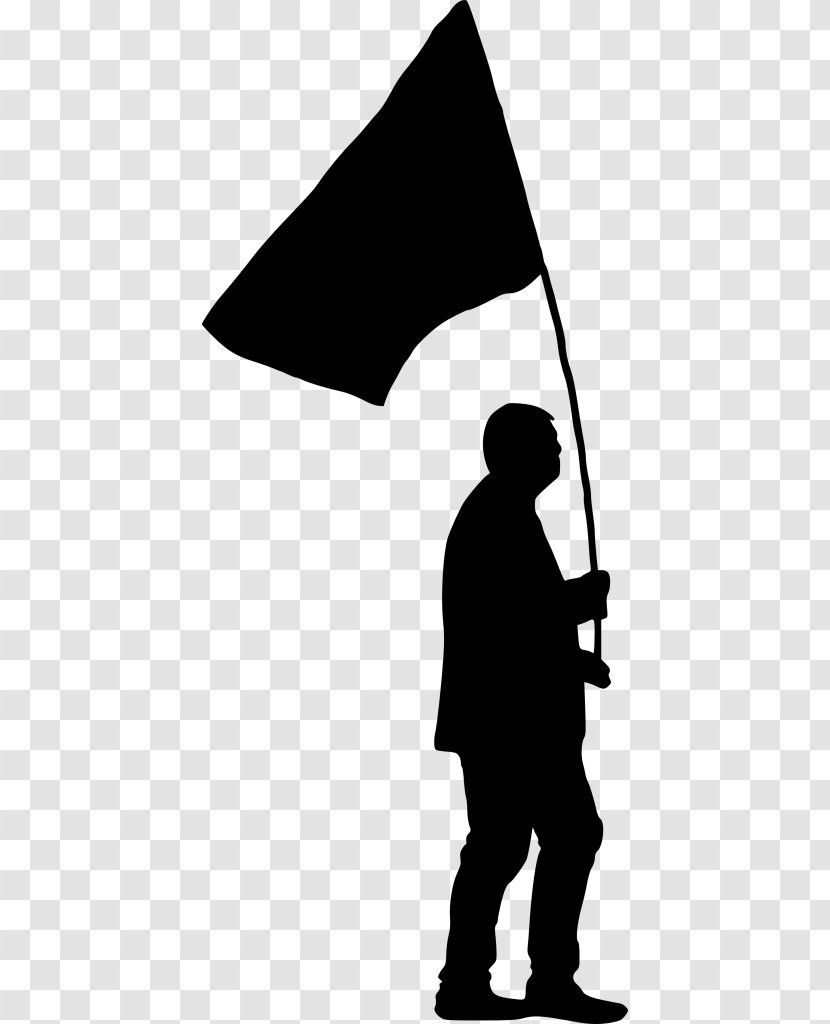 Clip Art Vector Graphics Silhouette Flag - Monochrome Photography - Memorial Day Transparent PNG