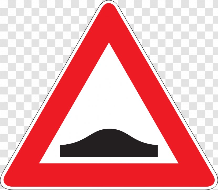 Traffic Sign Warning Road Speed Bump - Symbol Transparent PNG