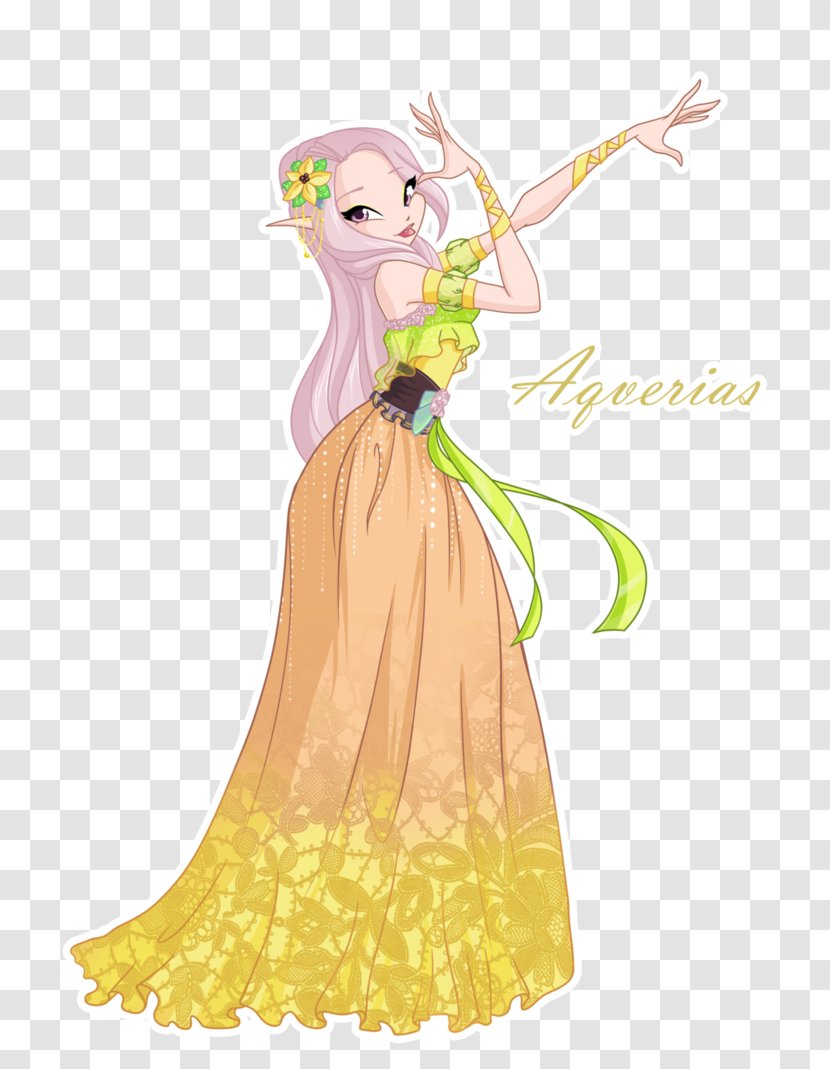 Fairy Costume Design Illustration Cartoon Gown Transparent PNG