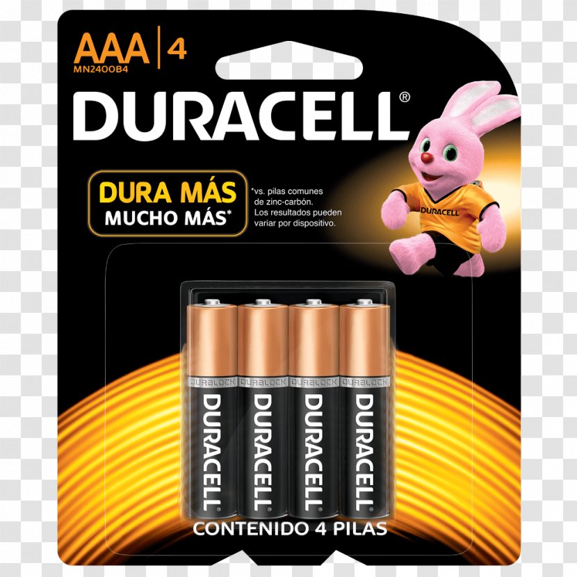 AAA Battery Duracell Alkaline Electric Charger Transparent PNG