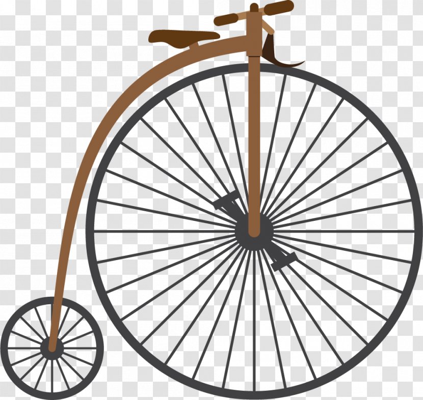 Penny-farthing Bicycle Wheels Big Wheel Clip Art - Motorcycle Transparent PNG