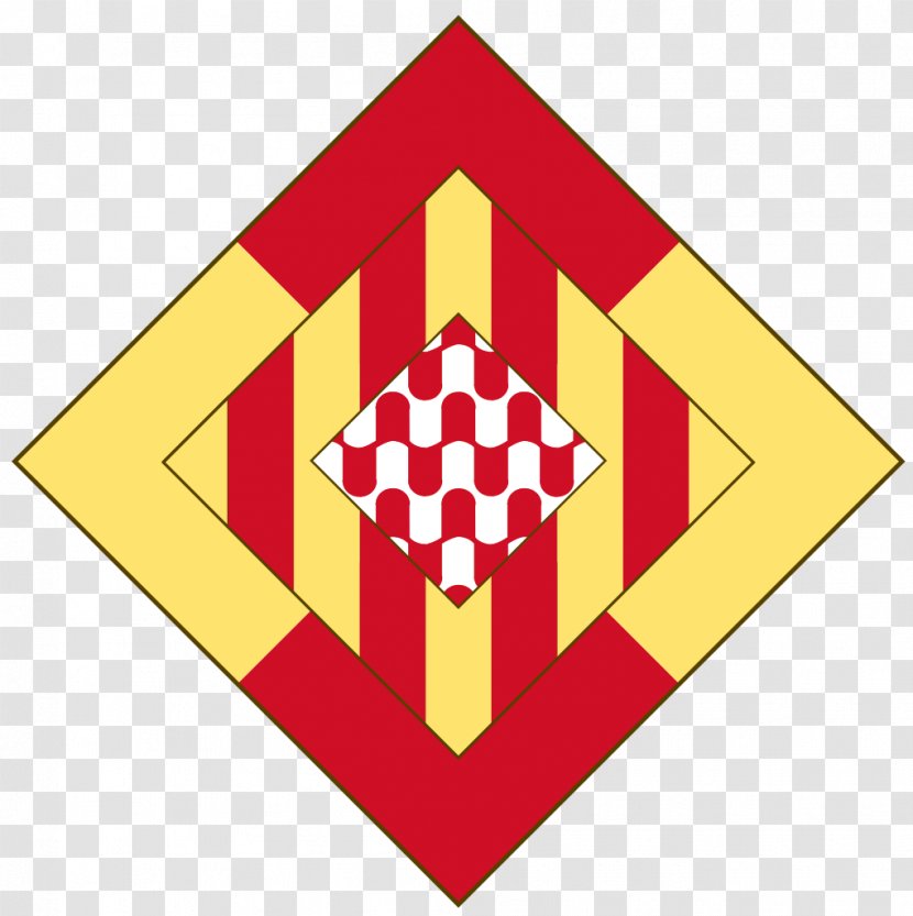 Diputación Provincial De Gerona Escudo La Flag Provinces Of Spain Catalan Language - Girona Transparent PNG