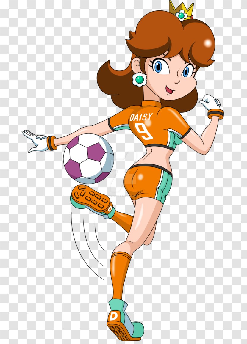 Mario Strikers Charged Super Princess Daisy Peach - Arm Transparent PNG