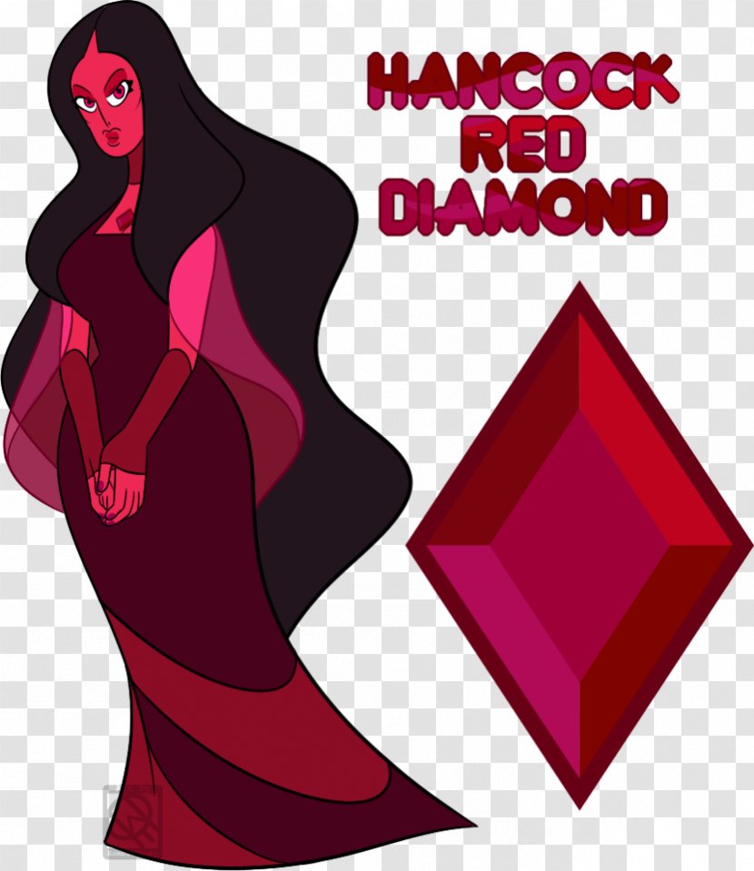 Red Diamond Engagement Ring Drawing - Rose Quartz Transparent PNG