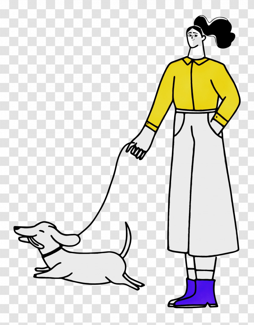 Dog Line Art Dress Clothing Shoe Transparent PNG