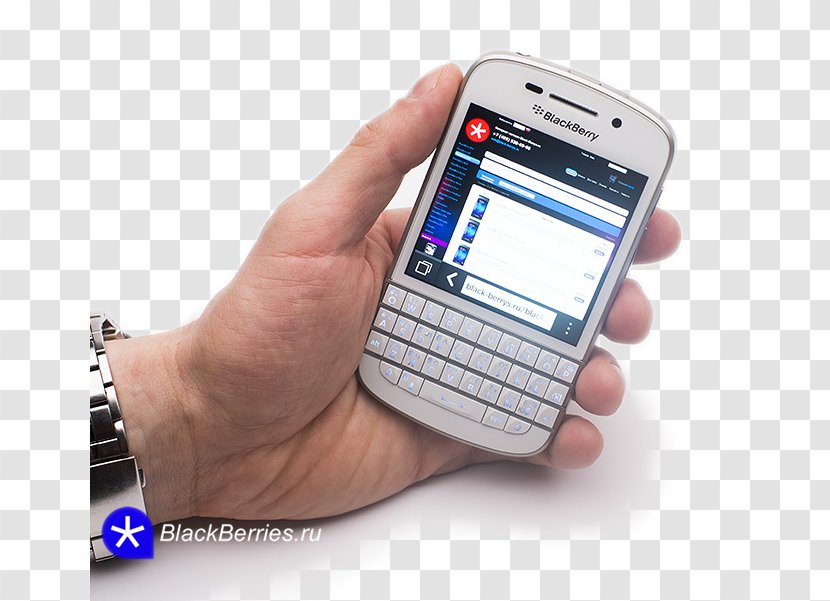 Feature Phone Smartphone Handheld Devices Cellular Network - Electronic Device - BlackBerry 10 Transparent PNG