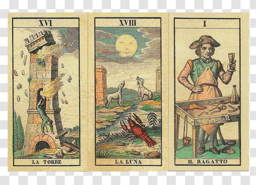 Ancient Tarot Of Lombardy: 1810 Tarocchini Le Des Imagiers Du Moyen âge Playing Card - Viscontisforza Deck - Arvore Coruja Transparent PNG