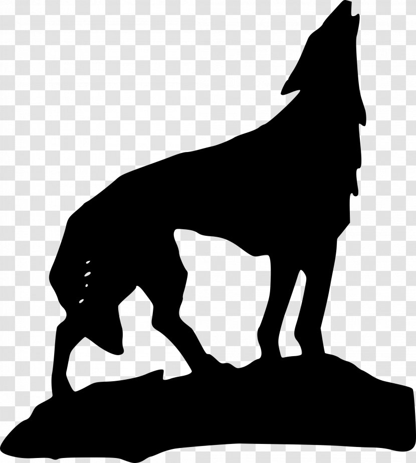 Dog Aullido Howl Clip Art - Carnivoran - Animal Silhouettes Transparent PNG