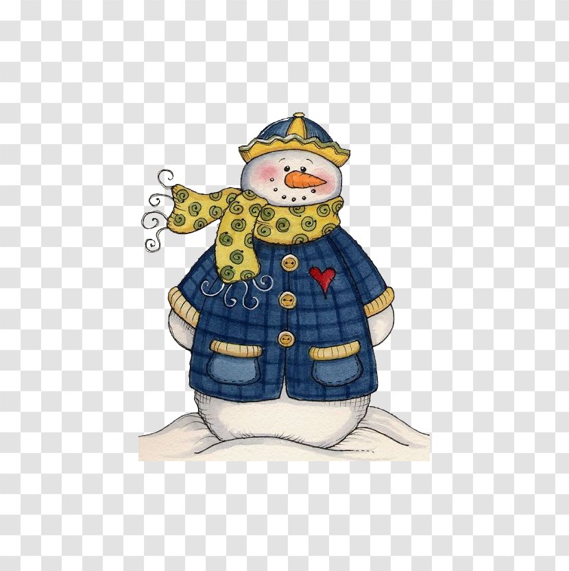 Christmas Card Snowman Winter Clip Art - Stands Transparent PNG