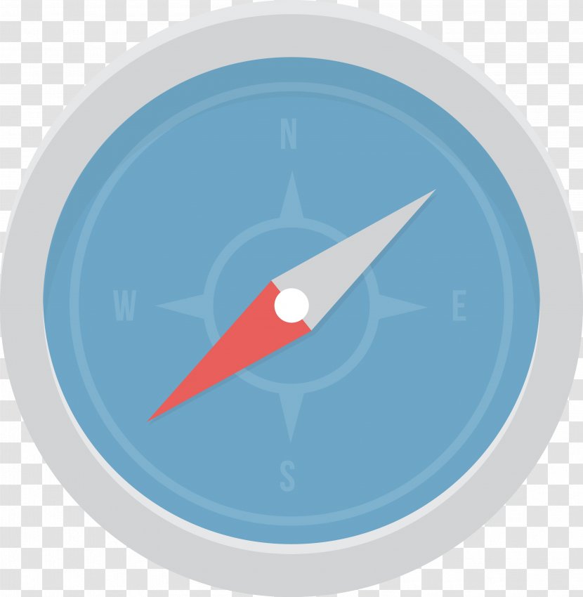 Circle Angle Blue Font - Vector Compass Transparent PNG