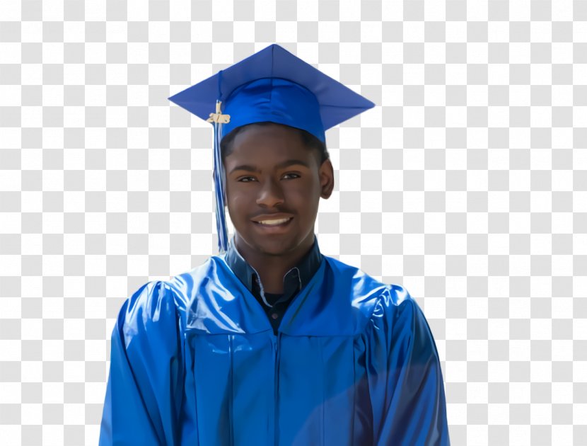 Square Academic Cap Academician Student Niger Delta Graduation Ceremony - Blue - Phd Transparent PNG