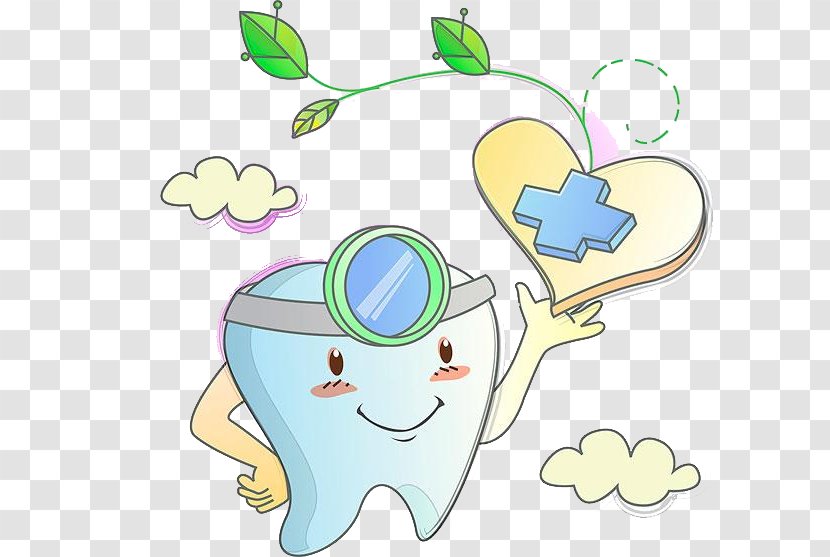 Tooth Drawing Euclidean Vector Animation - Watercolor - Hand Painted Teeth And Plants Transparent PNG