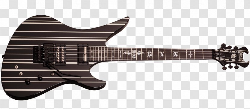 シェクターSchecter 1741 Synyster GATES Custom-S, Black/Silver Schecter Custom-S Electric Guitar Avenged Sevenfold - Cartoon - Gates Transparent PNG