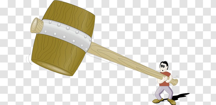 Cartoon Sledgehammer - Animation - People Hold A Vector Transparent PNG