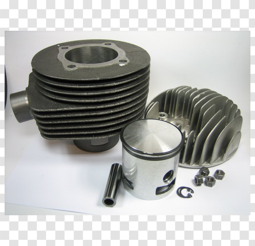 Automotive Piston Part Cylinder Metal - Vespa Motor Transparent PNG