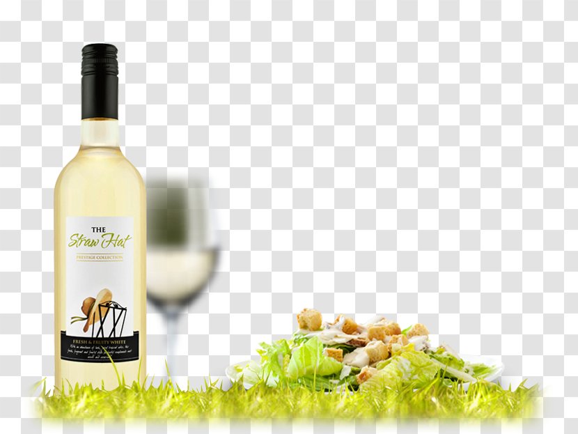Liqueur White Wine Glass Bottle - Tuna Steak Transparent PNG