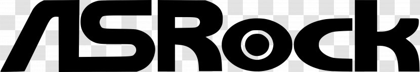 ASRock Motherboard Logo Computer - Black And White - Brand Transparent PNG