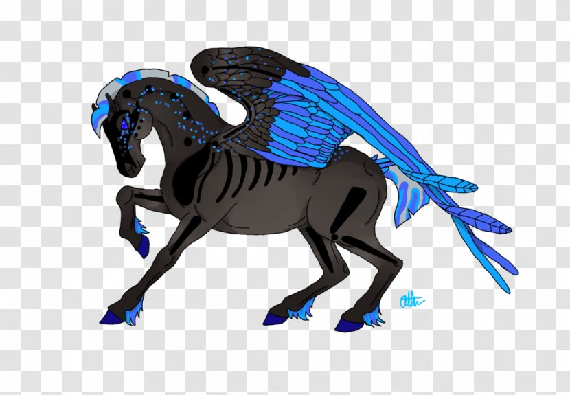 Mustang Halter Cobalt Blue - Horse Transparent PNG