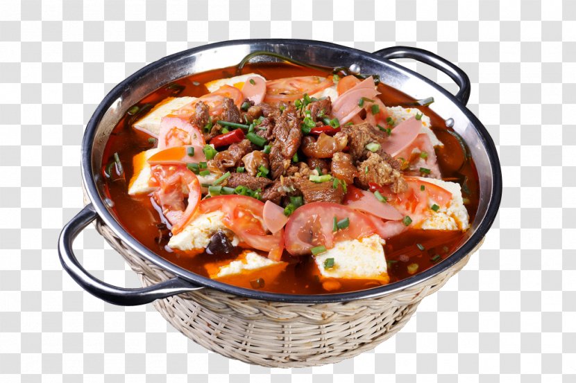 Sichuan Cuisine Chongqing Douhua Caldeirada - Delicious Meat Tofu Transparent PNG