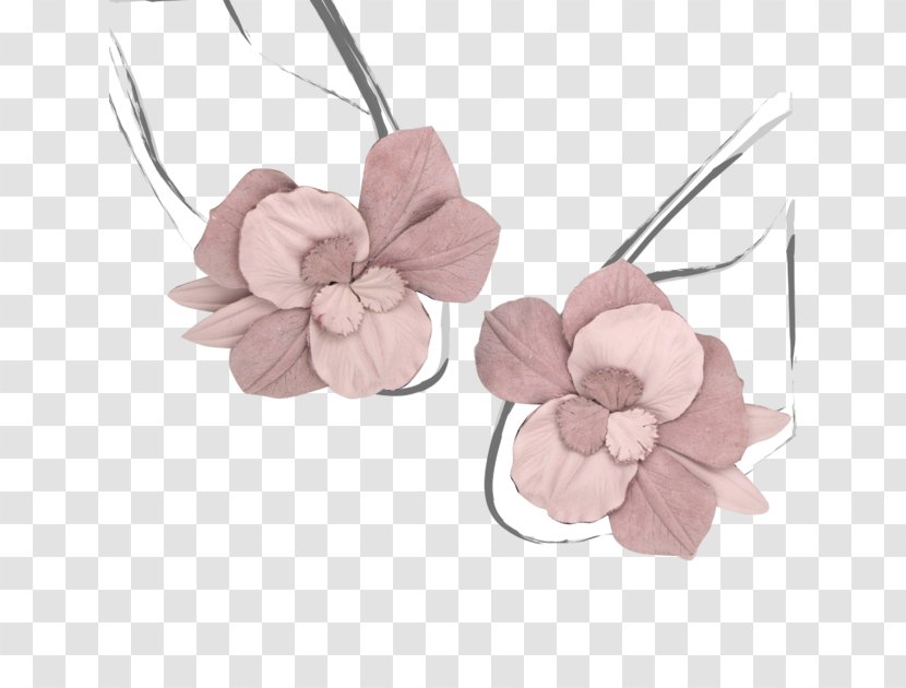 Earring Petal Cut Flowers Necklace - Flower Transparent PNG