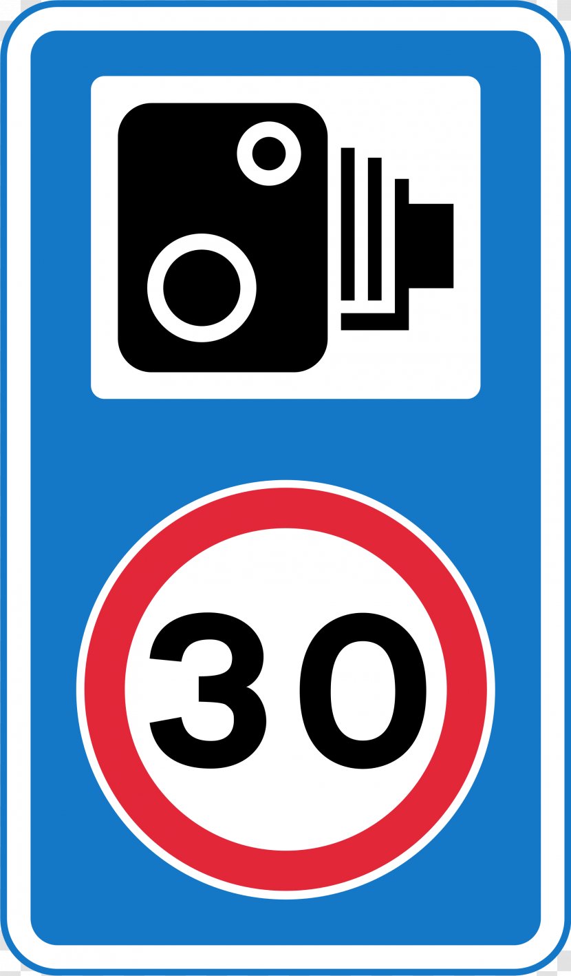 Traffic Sign Enforcement Camera Speed Limit - Miles Per Hour - Signs Transparent PNG