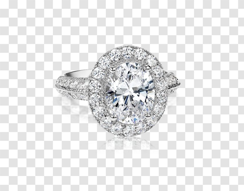 Gemological Institute Of America Princess Cut Diamond Engagement Ring - Silver - Cubic Zirconia Transparent PNG