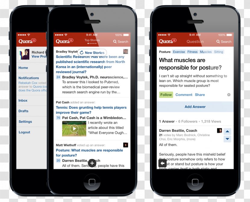 Quora Tinder - Portable Communications Device - Media Transparent PNG