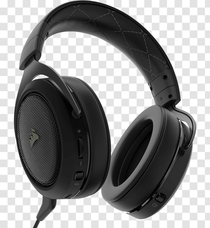 Microphone Corsair Gaming HS70 Wireless Headset With 7.1 Surround Sound Headphones Transparent PNG