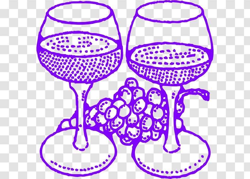 Red Wine Glass Merlot Champagne - Black And White Transparent PNG