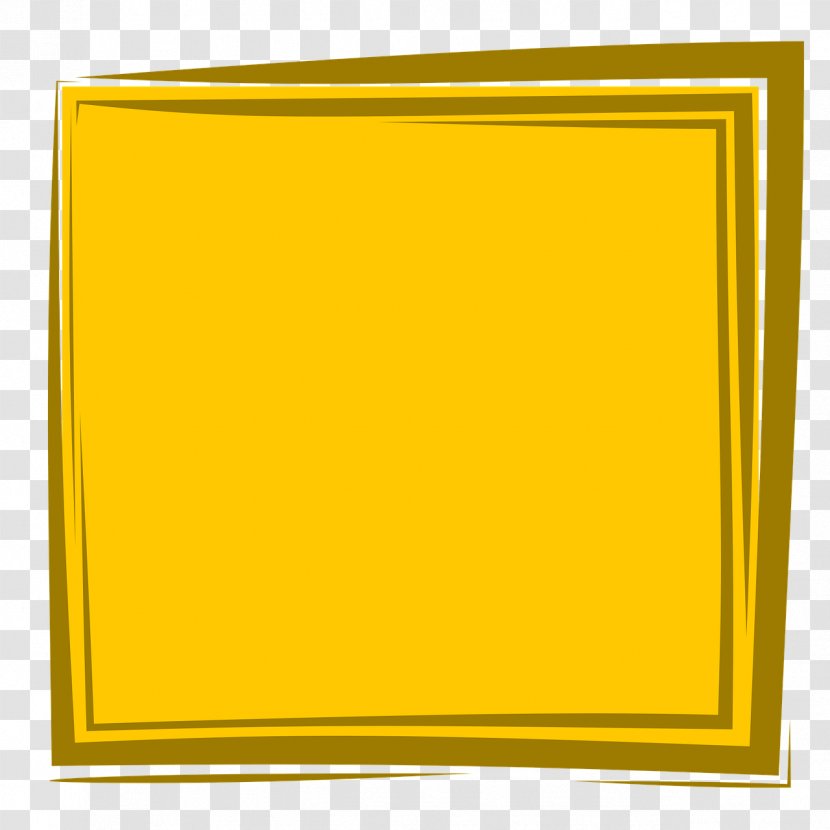 Yellow Download Clip Art - Area - Frame Transparent PNG