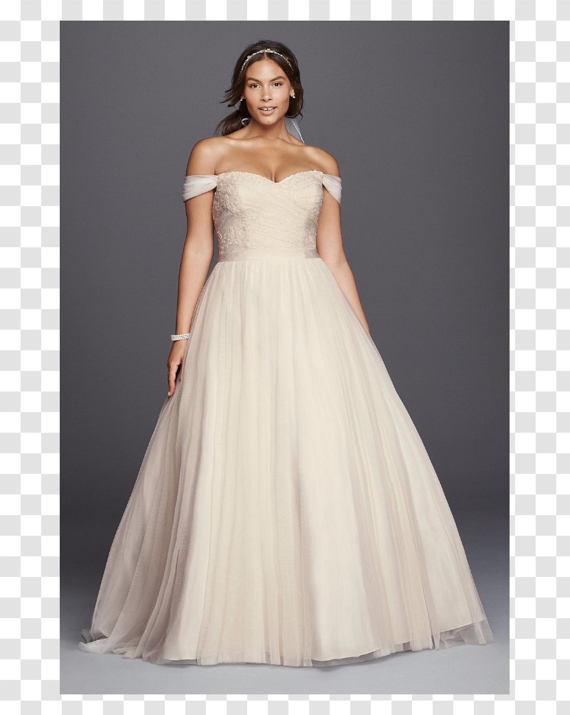 Wedding Dress David's Bridal Ball Gown Neckline - Photo Shoot Transparent PNG