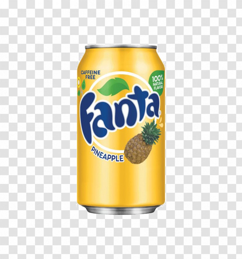 Fizzy Drinks Coca-Cola Fanta Cream Soda Pineapple - Food Transparent PNG