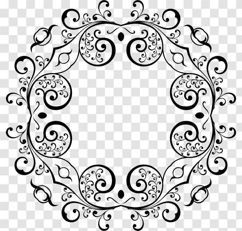 Floral Design - Logo - Stylish Circle Transparent PNG