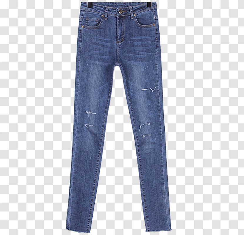 Jeans Denim Trousers - Pocket - Hole Transparent PNG