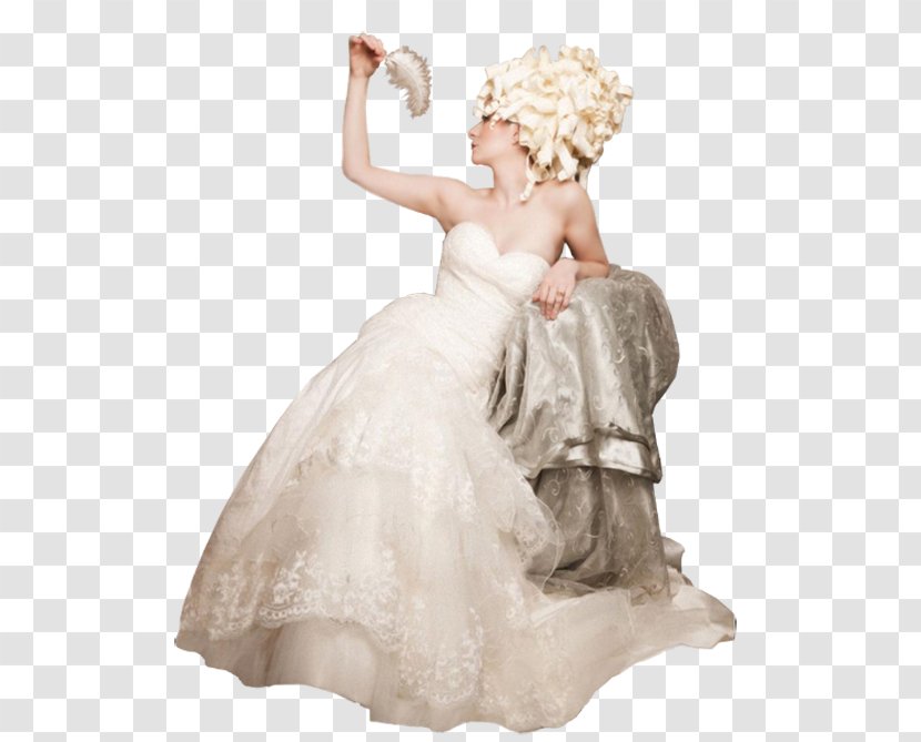 Bride Woman Painting Wedding Dress - Ceremony Supply Transparent PNG