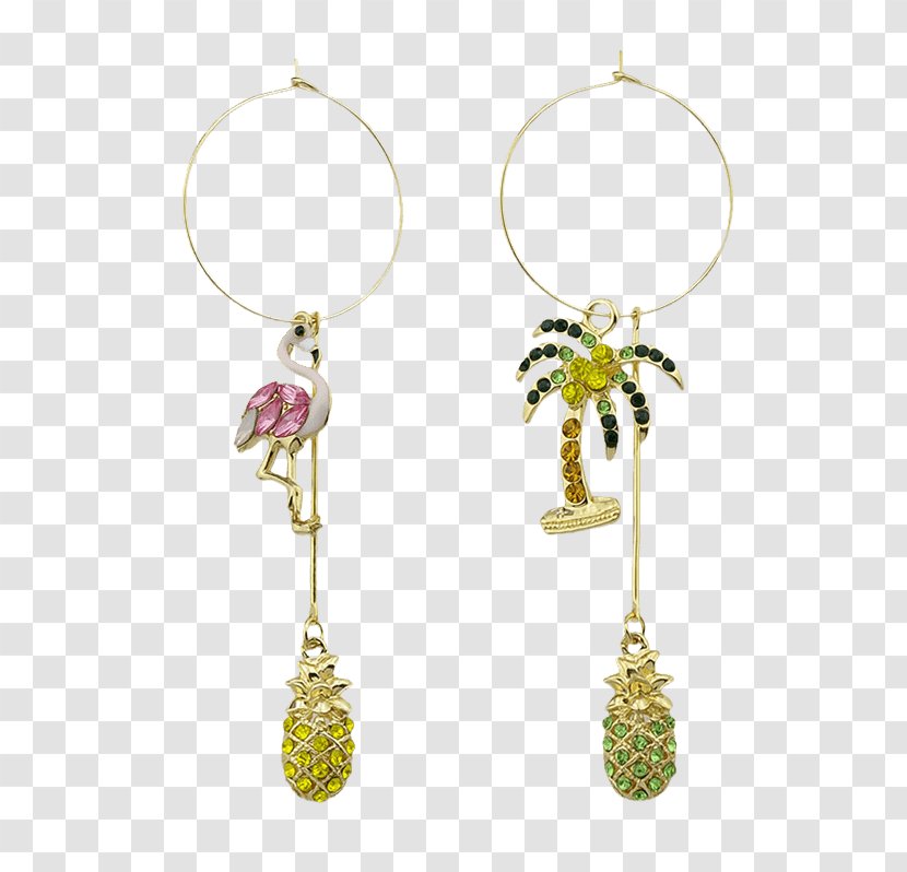 Earring Robe Jewellery Bracelet Gold - Pineapple Coconut Transparent PNG
