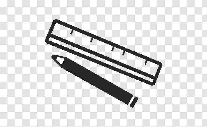 Ruler Pencil - Stationery Transparent PNG