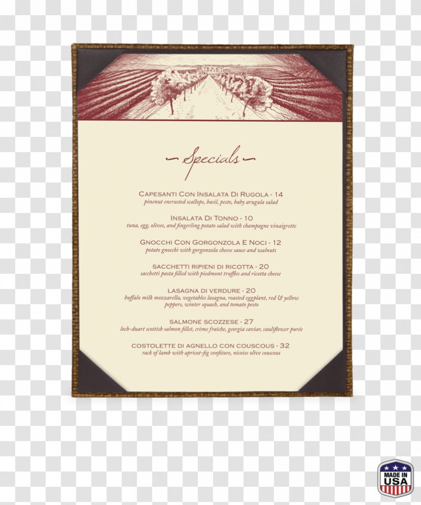 Wedding Invitation Restaurant Convite Menu - Text Transparent PNG