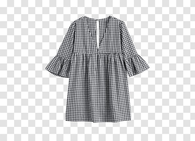 Sleeve T-shirt Robe Dress Sweater - Plaid Flat Shoes For Women Transparent PNG