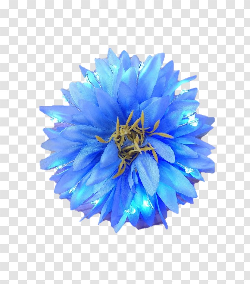 Flowers Background - Blue - Hair Accessory Costume Transparent PNG