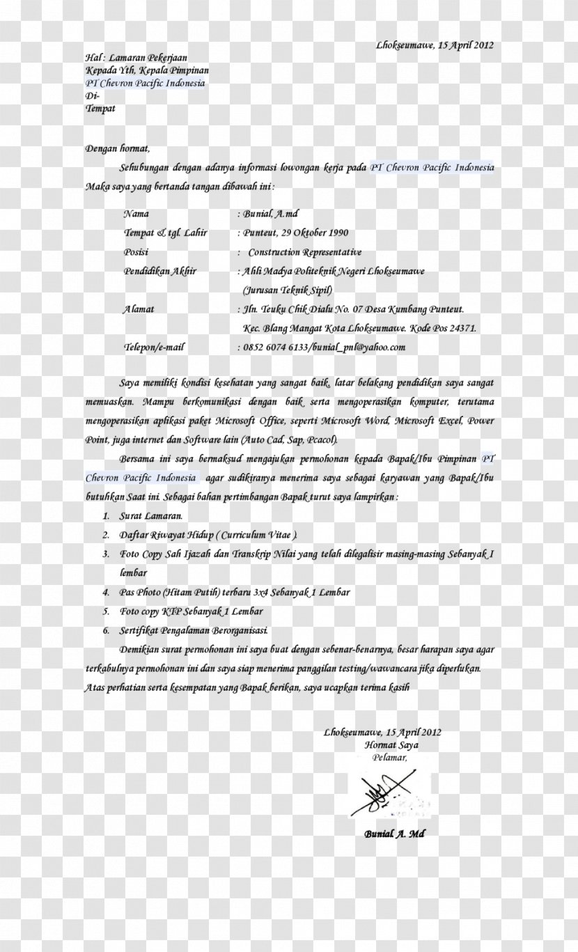 Cover Letter Application For Employment Résumé - Tahu Transparent PNG